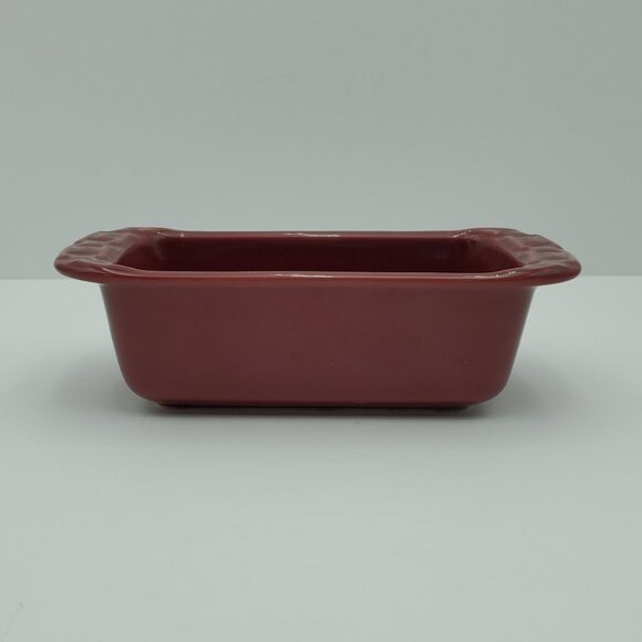 Longaberger Woven Traditions Paprika Small Loaf Dish Loaf Pan - Picture 2 of 5